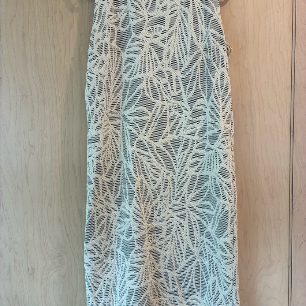 Boss Black and Cream Patterned Shift Dress